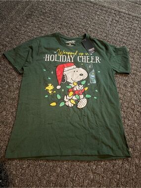NWT Peanuts wrapped up in holiday cheer shirt.